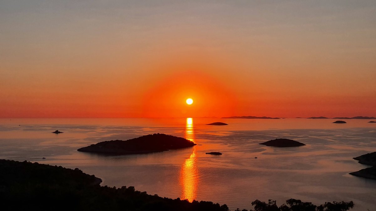 zachód słońca Movar, Chorwacja